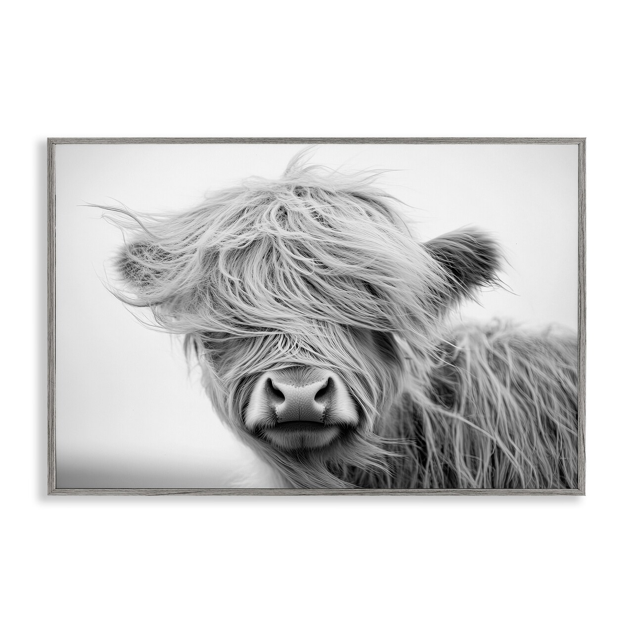 Stupell Industries Easy Breezy Cattle Framed Giclee, design by Tina LeCour